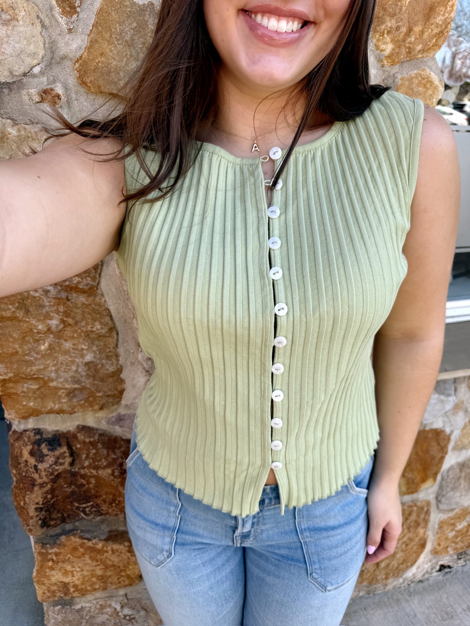 Tilly Vest Mellow Weeping Willow FP