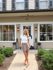 Paradise Found Menswear Skort FP Chocolate Combo