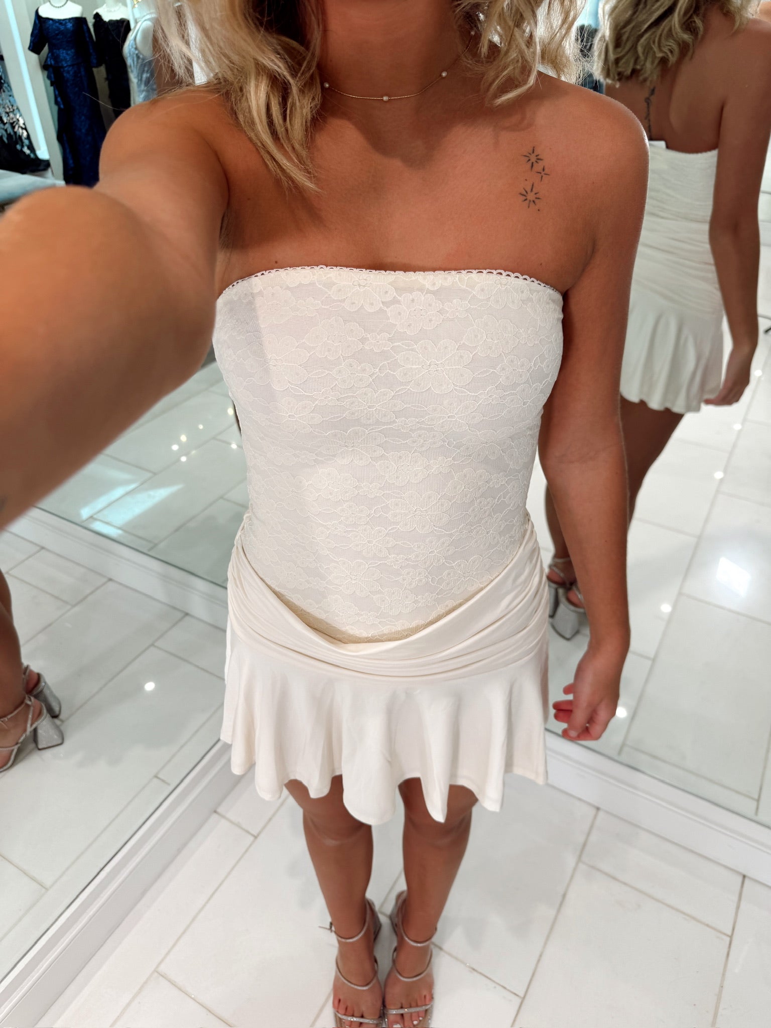 Call Me Up Lace Mini Cream