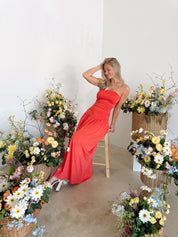 Santal Dress | Coral | NIA