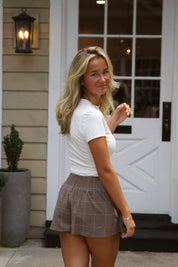 Paradise Found Menswear Skort FP Chocolate Combo