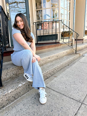 Grover Striped Set Grey Blue