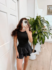 Field Day Skortsie Dress Black | Free People