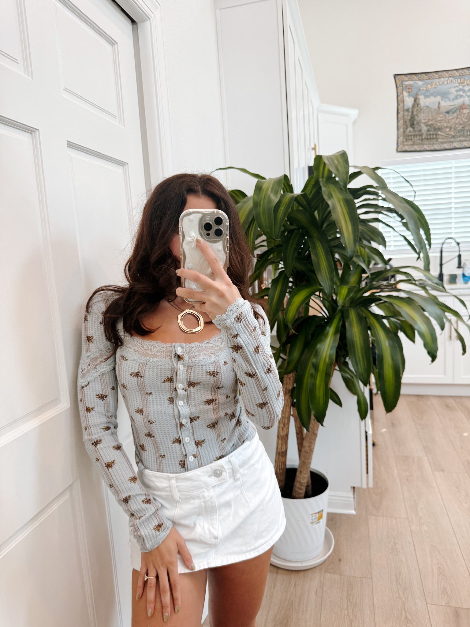 Lets Party Cardi Print Pearl Blue Combo FP