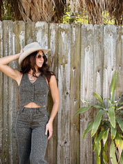 Abbey Brown Cheetah Vest | Hidden