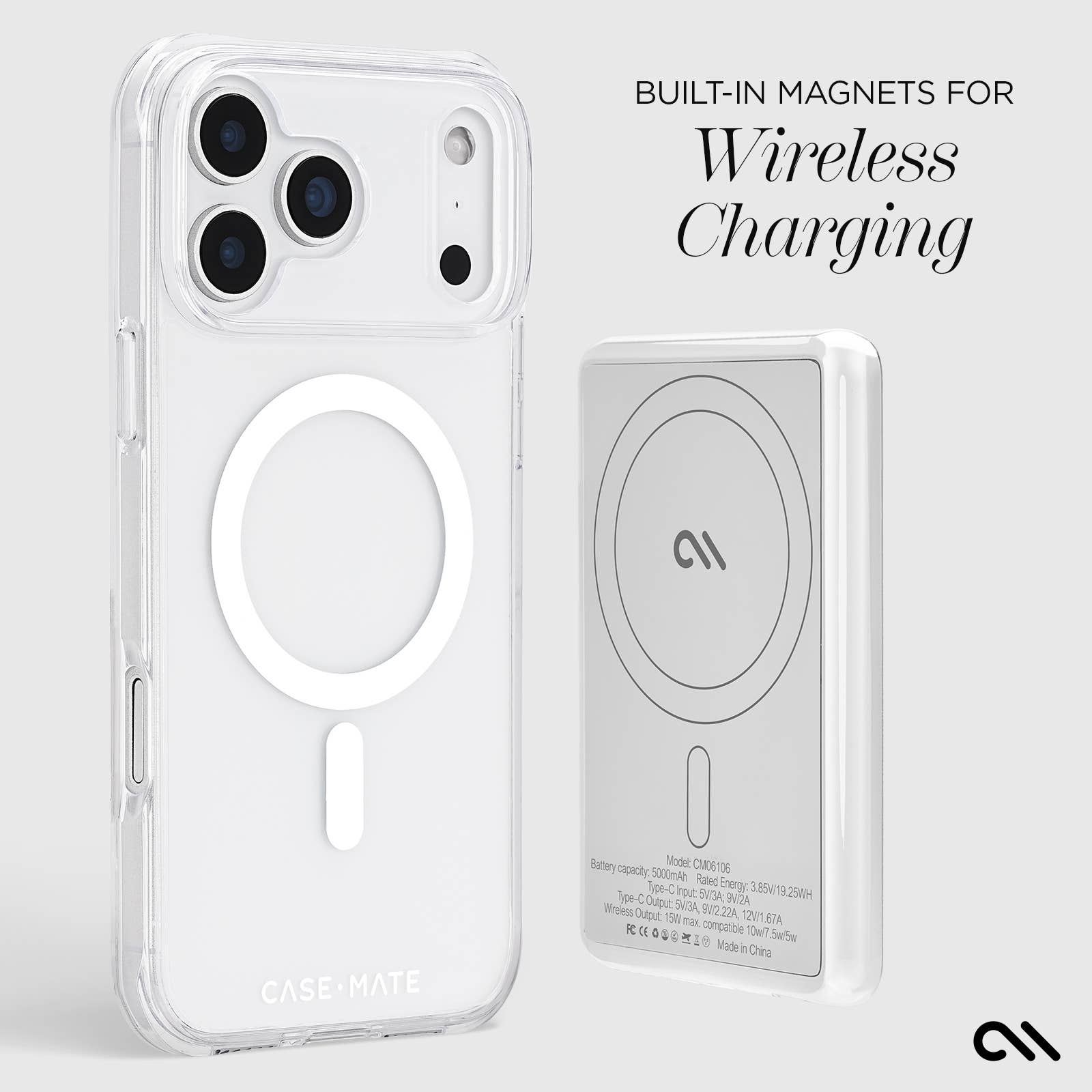 Case-Mate MagSafe Portable Charger Power Bank: Floral Gems