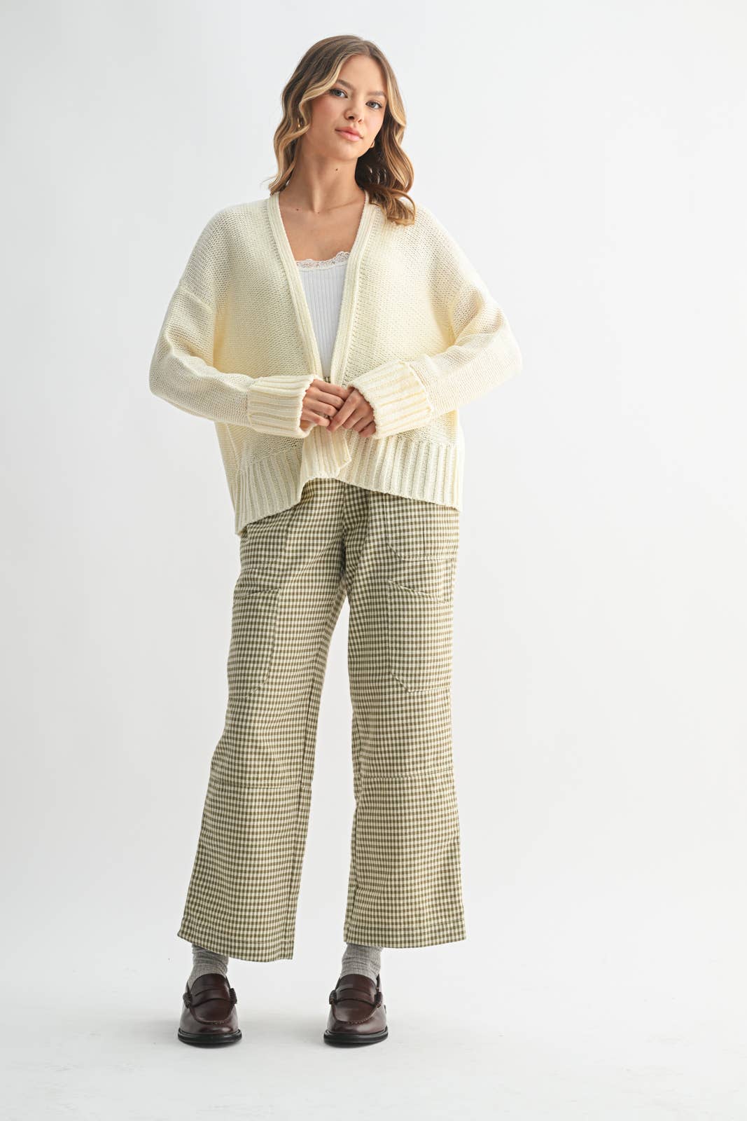 Lightweight Knit Cardigan Sweater