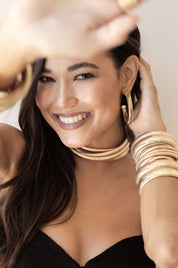 Your Essential Flex 18k Gold Plated Hoops: Silver / One Size