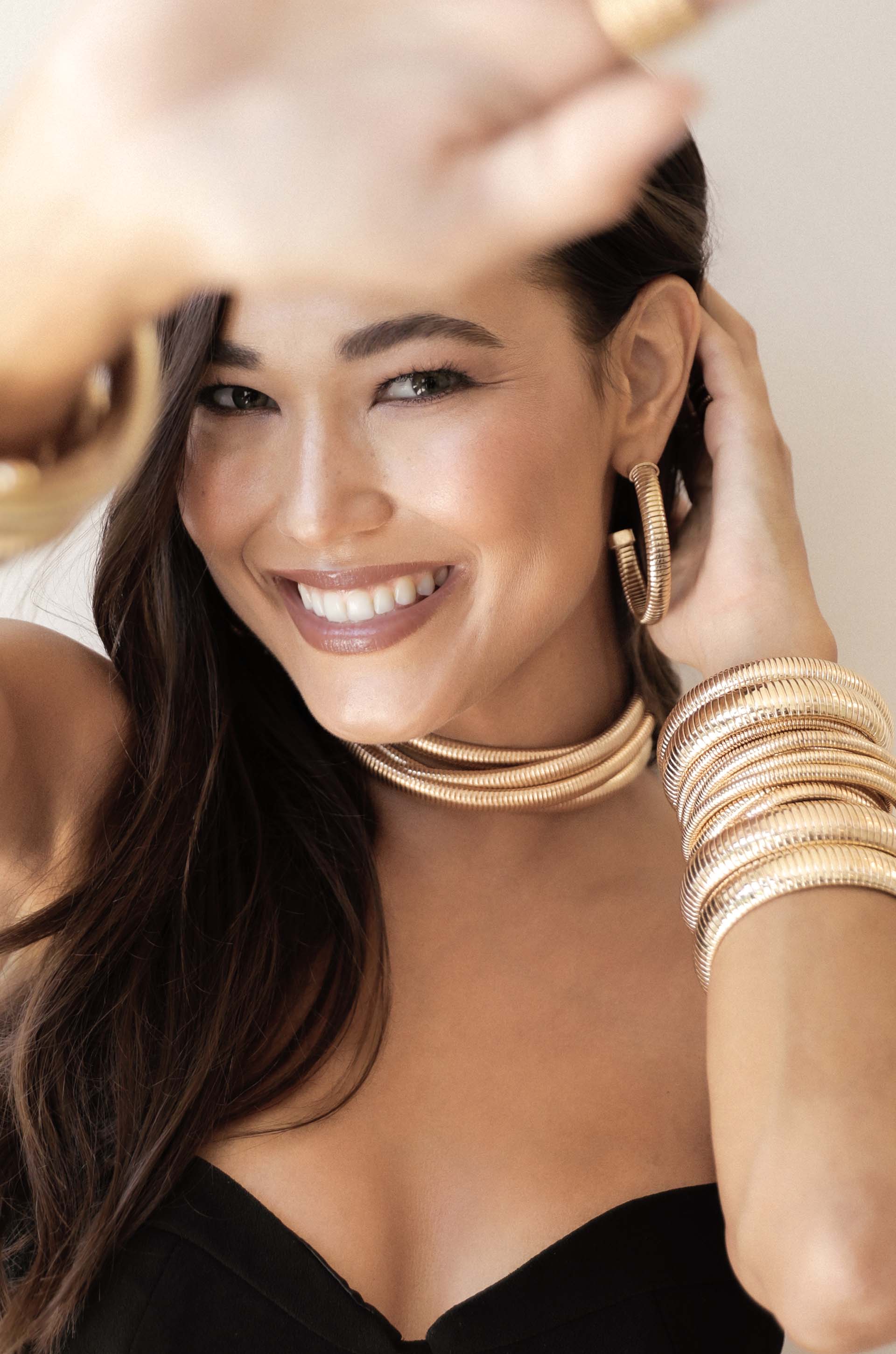 Your Essential Flex 18k Gold Plated Hoops: Silver / One Size