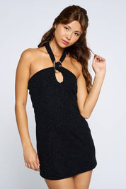 Dylann Halter Knit Dress Black