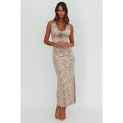Crushing Hearts Crushed Velvet Maxi