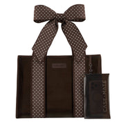 Case-Mate Espresso Polka Dot Bow Jelly Tote Bag (Classic)