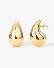 Teardrop Waterdrop Earrings 18k Gold filled- Silver filled: Large Gold Filled