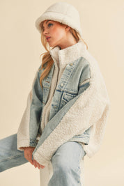 Aspen Denim Sherpa Jacket