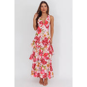 Rayne Ruffle Maxi Pink Floral