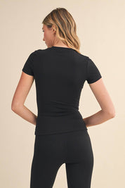 Performance Fitted Tee: Black