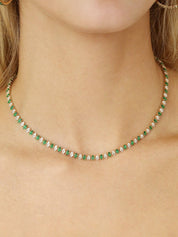 Marquise Necklace: Clear Crystal with 18k Gold Plating