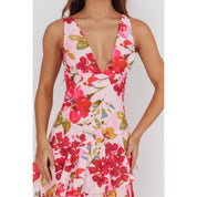 Rayne Ruffle Maxi Pink Floral