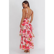 Rayne Ruffle Maxi Pink Floral