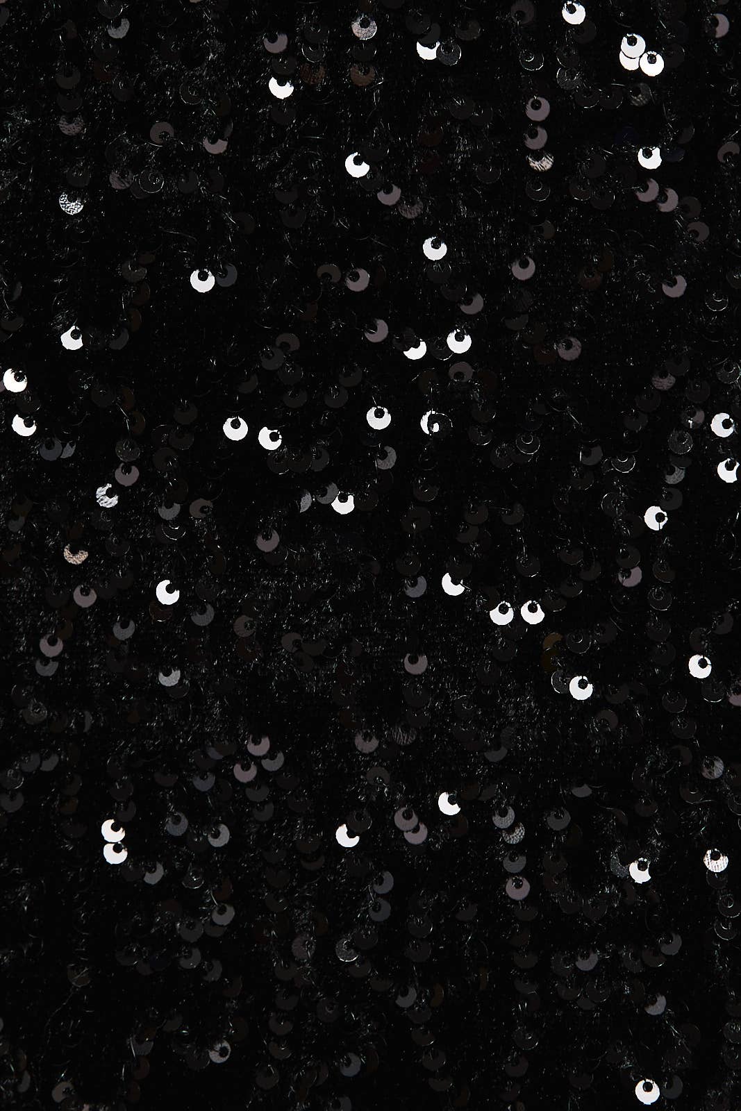 VELVET SEQUINS LOWRISE MICRO SKIRT in Black