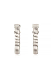 Your Essential Flex 18k Gold Plated Hoops: Silver / One Size