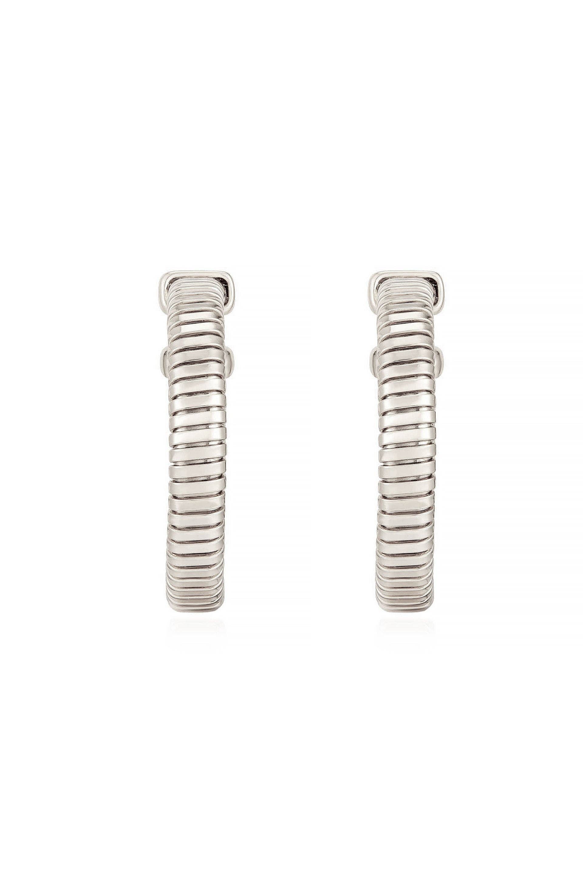 Your Essential Flex 18k Gold Plated Hoops: Silver / One Size