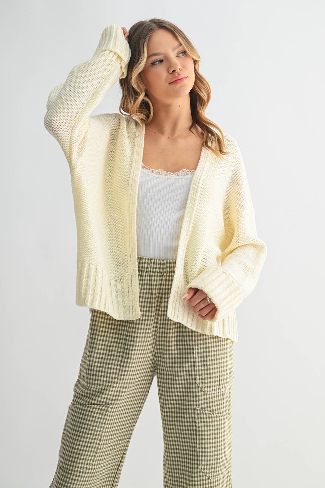 Lightweight Knit Cardigan Sweater