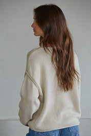 It’s Complicated Knit Sweater in Natural