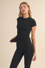 Performance Fitted Tee: Black