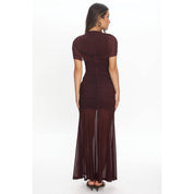 Maven Mesh Midi Maroon