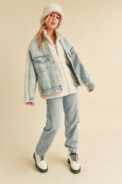 Aspen Denim Sherpa Jacket