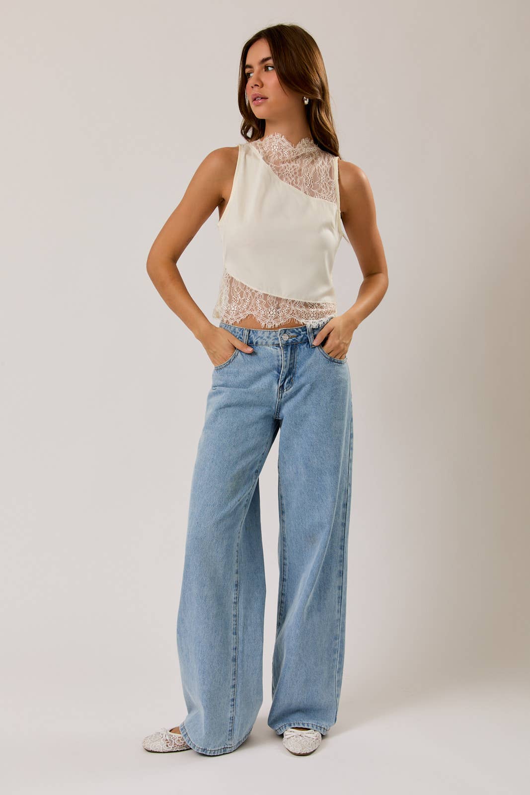 Lulu Lace Top Cream
