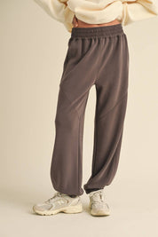 Super Soft Air Scuba Low Rise Jogger Pants: Chocolate