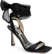 Primrose Gauze Wrap Heel Black