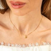Waterproof Dainty Gold Heart Necklace