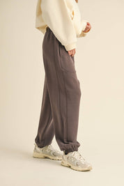 Super Soft Air Scuba Low Rise Jogger Pants: Chocolate