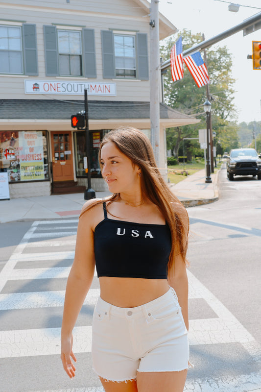 USA Basic Crop Navy