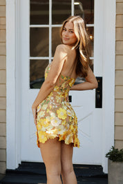 New-Age Dress Yellow Multi