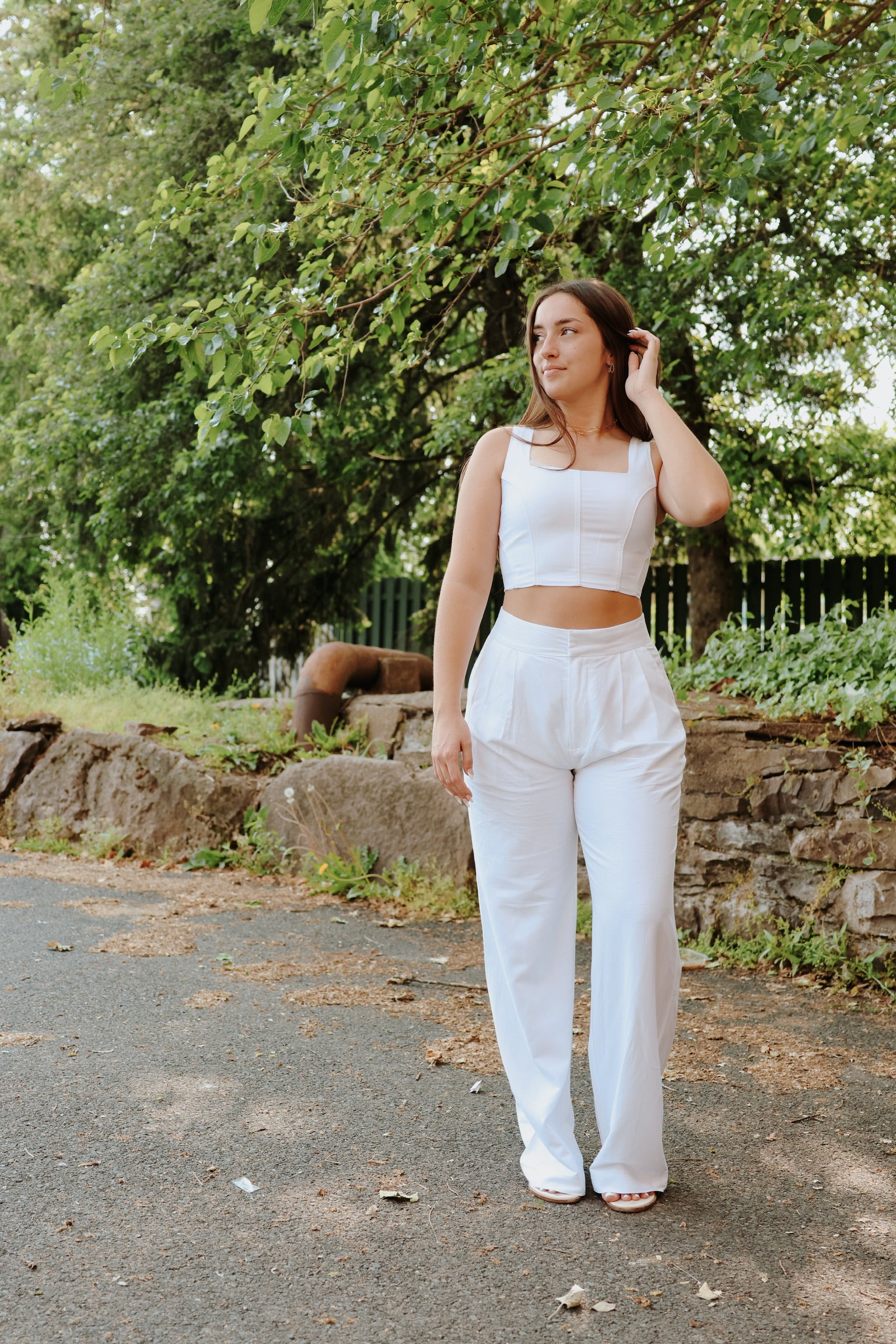 Isabella Pants White