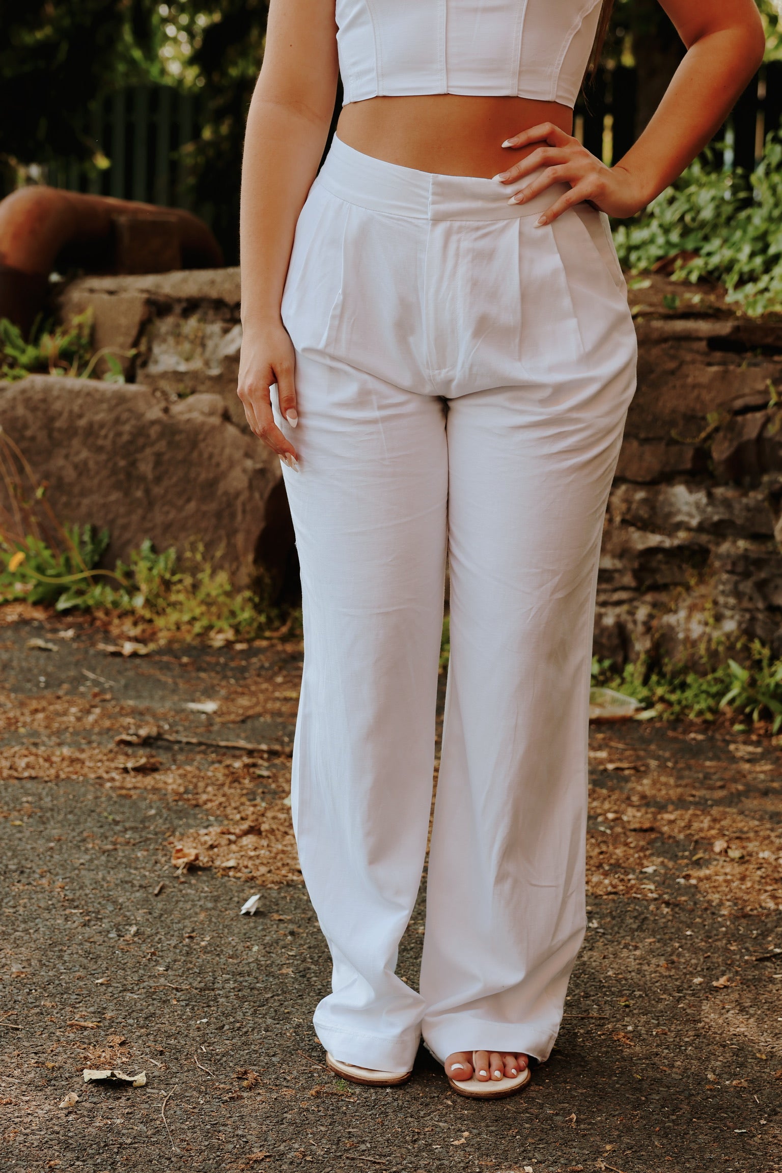 Isabella Pants White