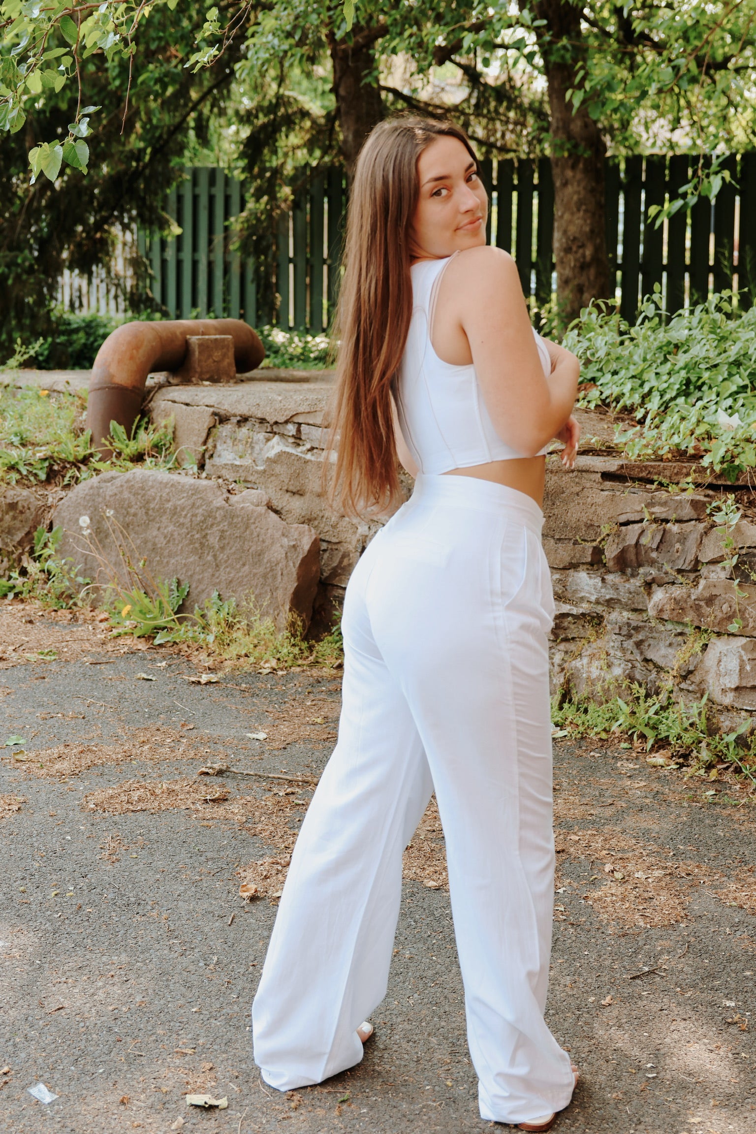 Isabella Pants White