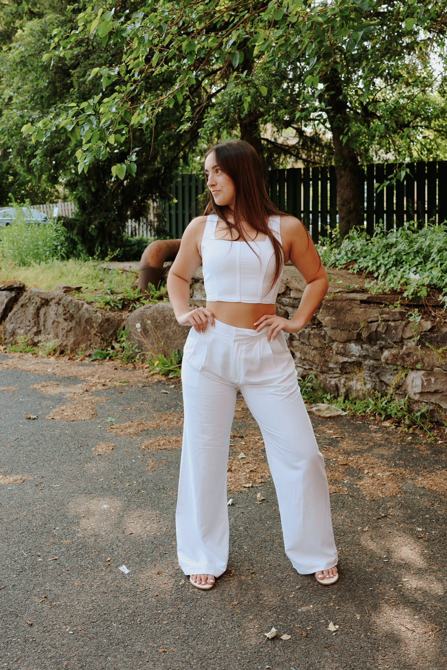 Isabella Pants White