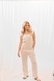 Beach Bound Jumpsuit Linen