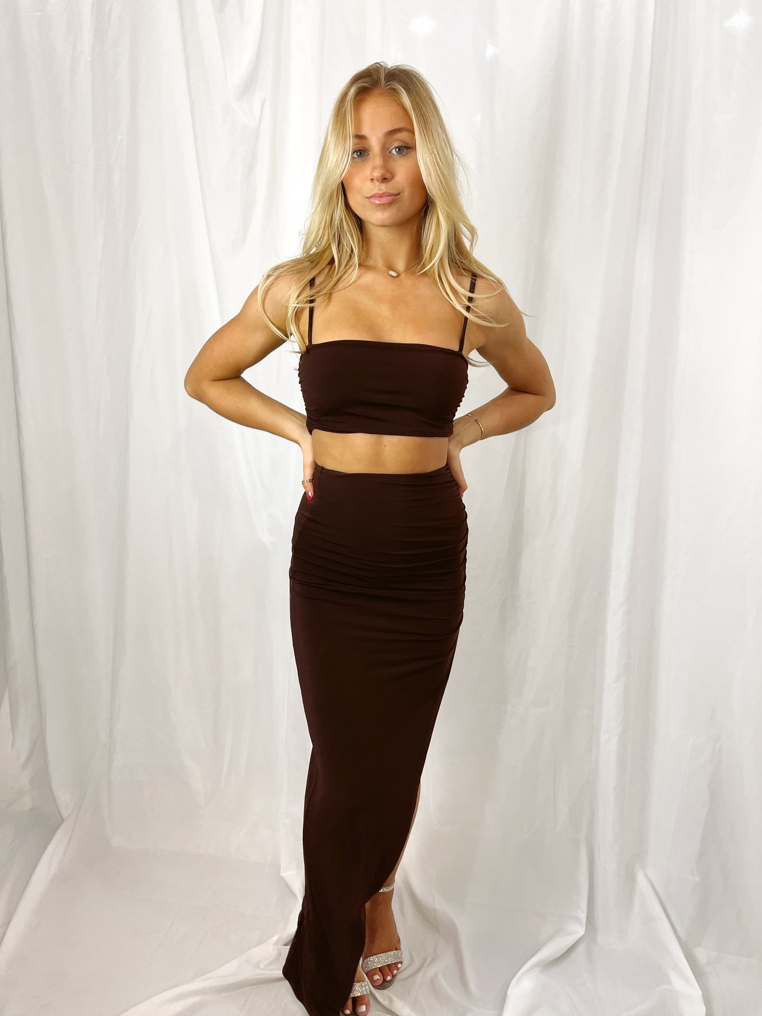 Aria Two Piece Set Chocolate