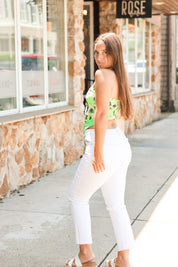 Brandy Bandana Top Lime