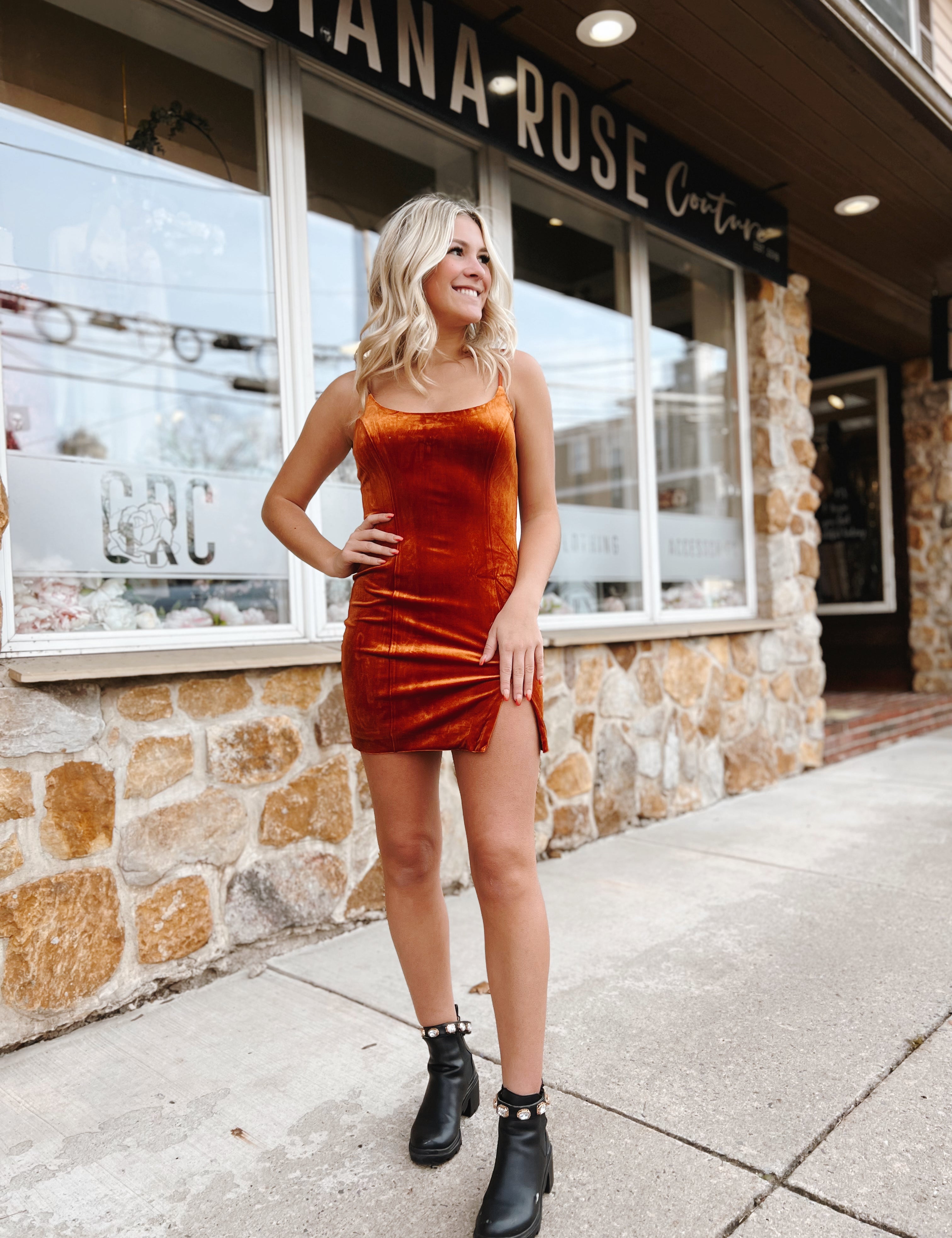 velvet rust dress Allie Versatile styling Buy Rust Brown Bridesmaid Velvet