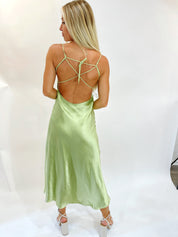 Hudson Satin Midi Apple