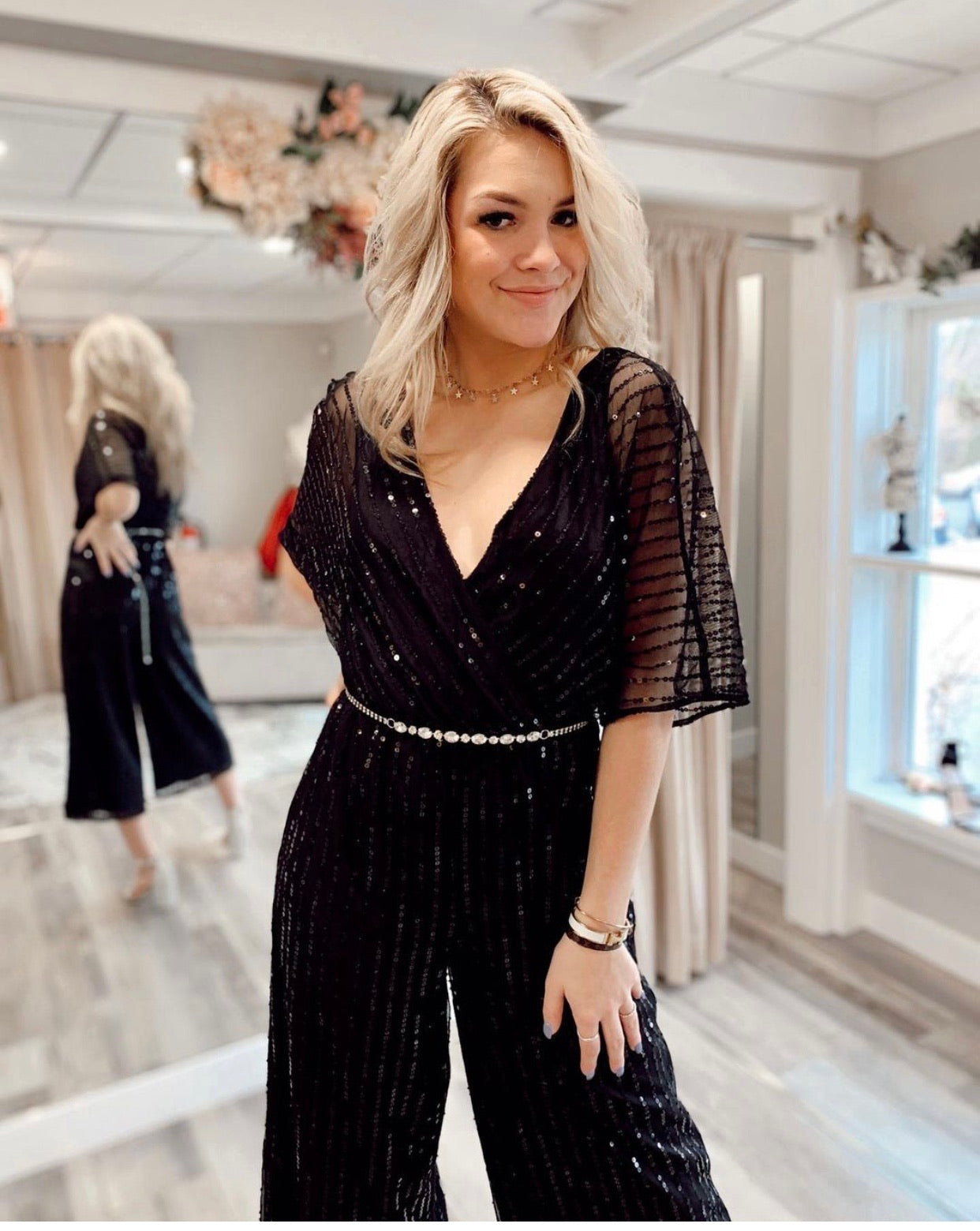 She’s Sparkling Sequin Jumpsuit
