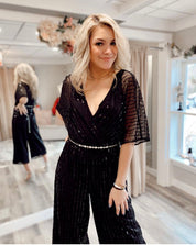 She’s Sparkling Sequin Jumpsuit