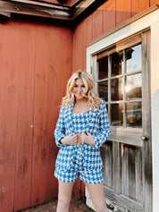 Harlow Tweed Set Aruba Blue